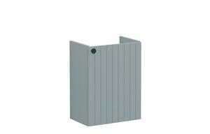 VitrA Root Groove 40cm 1 Door Wall Hung Slim Washbasin Unit (RH Hinge) - Matt Fjord Green